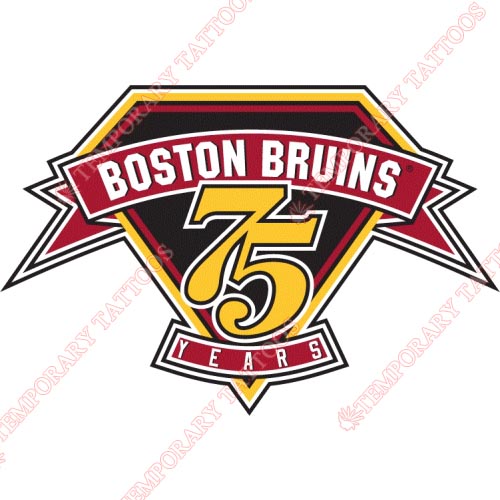 Boston Bruins Customize Temporary Tattoos Stickers NO.74